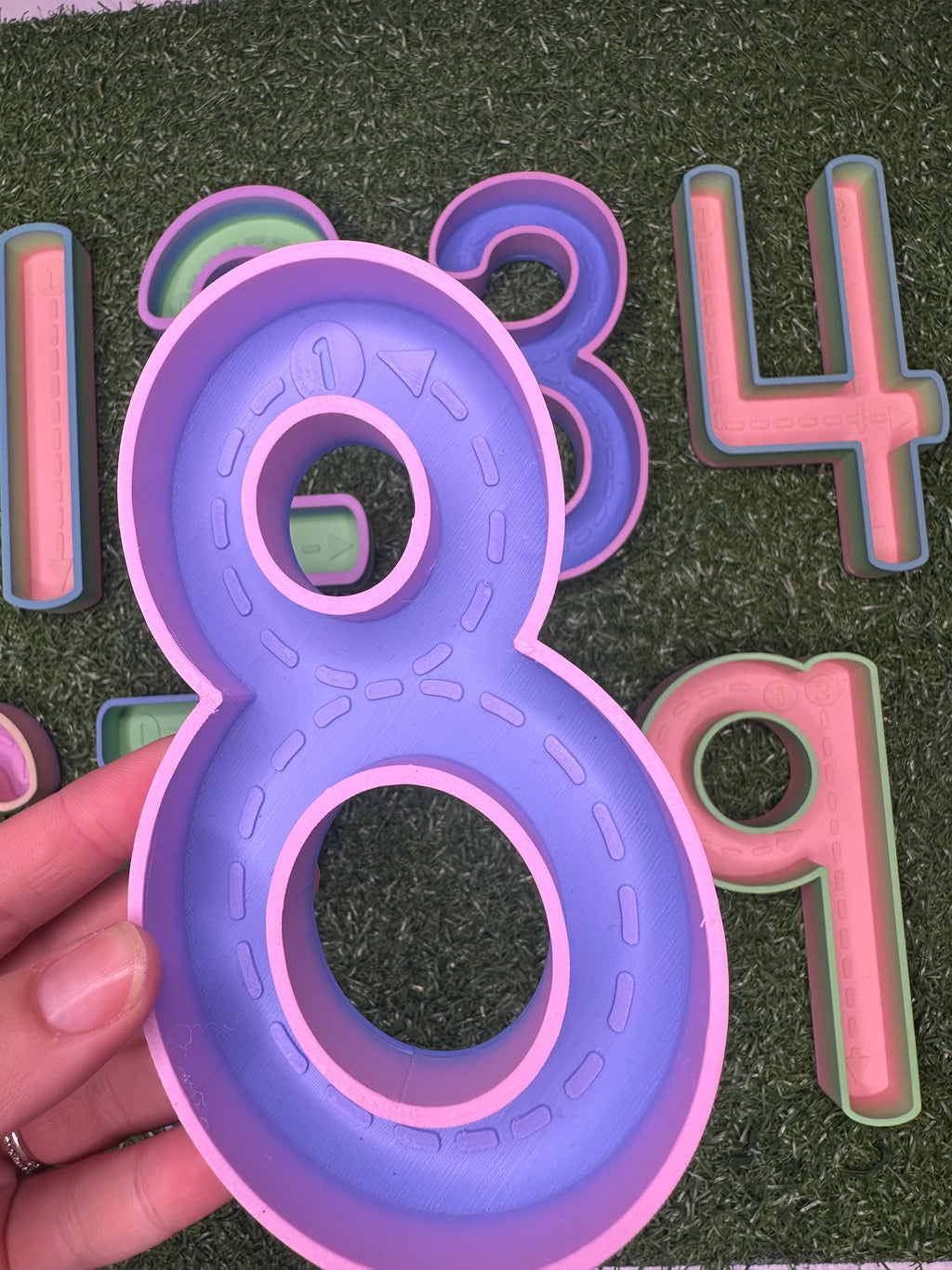 Number Tracing Trays