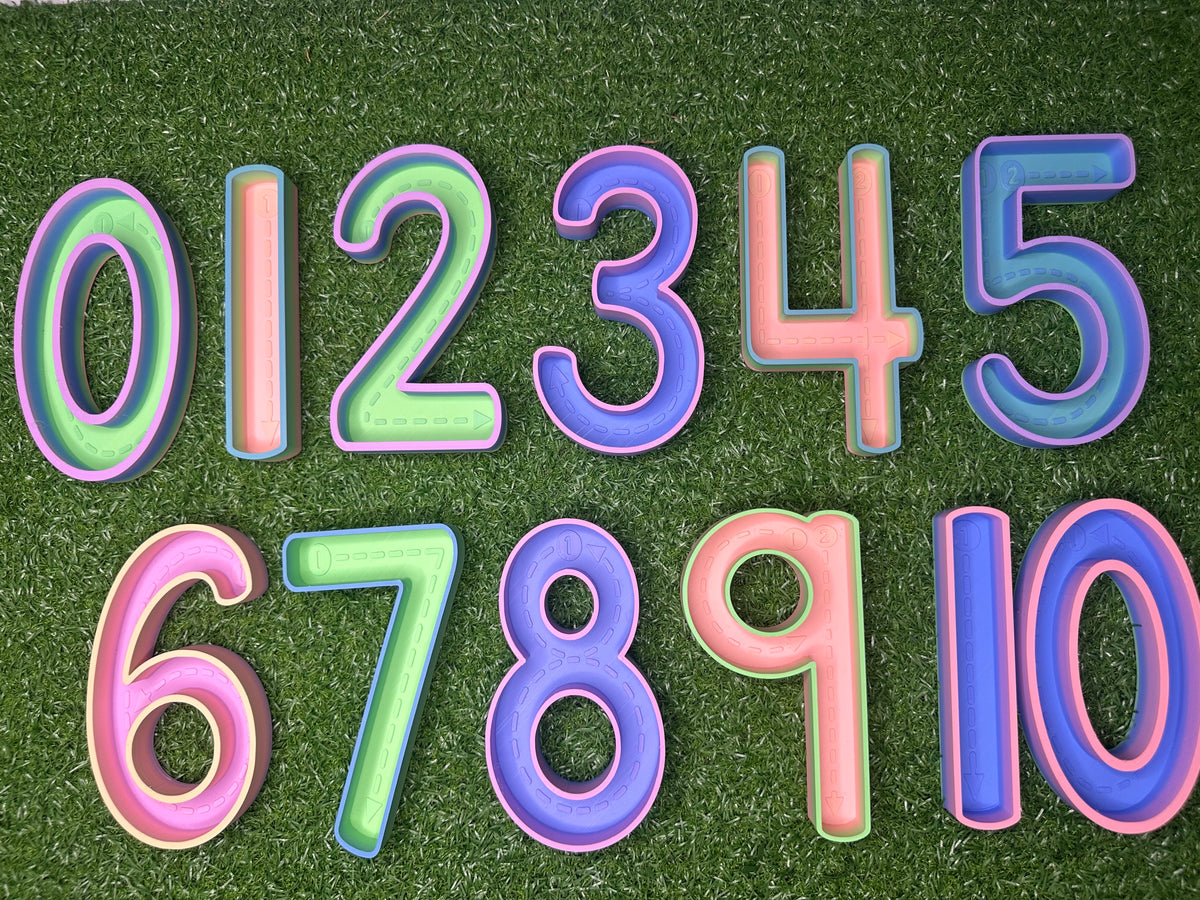 Number Tracing Trays