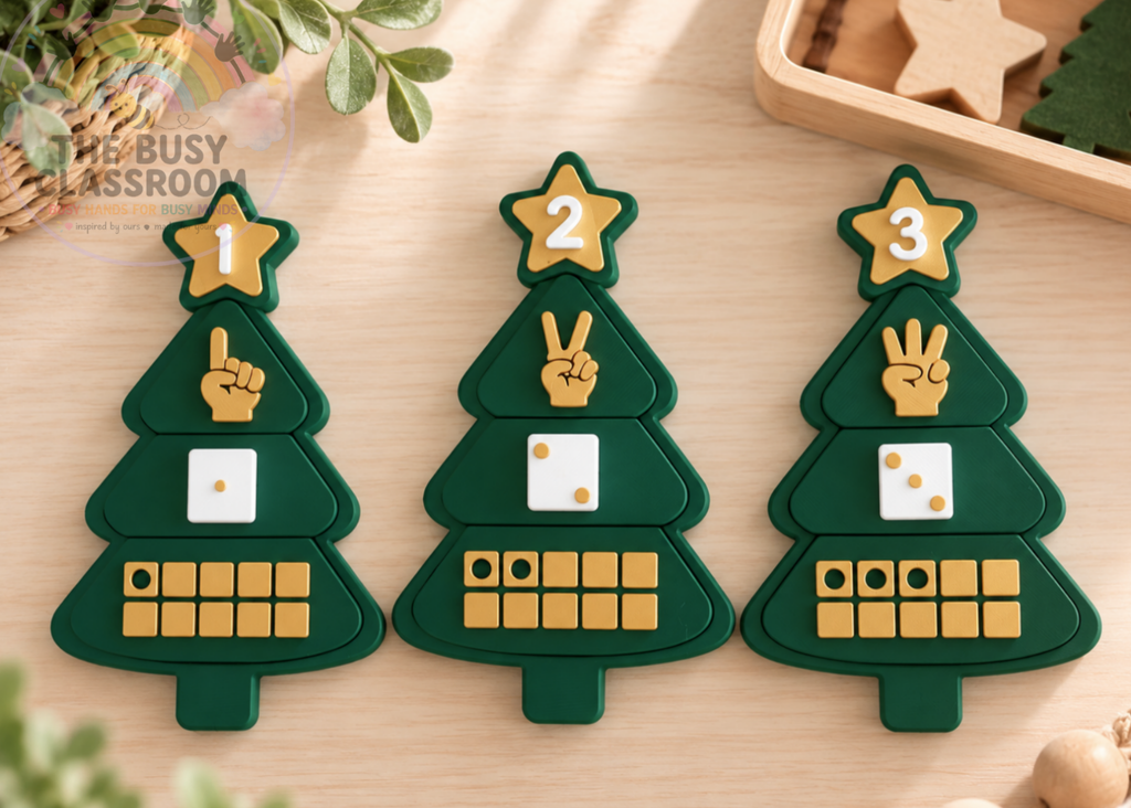 Mini Christmas Tree Number Sense Kit